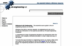 What Uk-engineering.net website looked like in 2018 (5 years ago)