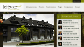 What Uitvaartcentrumlefevre.be website looked like in 2018 (5 years ago)