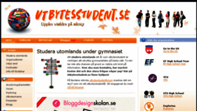 What Utbytesstudent.se website looked like in 2018 (6 years ago)