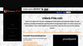 What Unlock-free.com website looked like in 2018 (5 years ago)