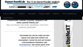 What Usenet-free4u.de website looked like in 2018 (5 years ago)