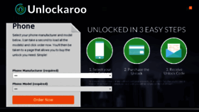 What Unlockaroo.com website looked like in 2018 (5 years ago)