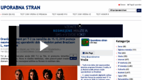 What Uporabnastran.si website looked like in 2018 (5 years ago)