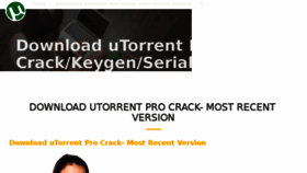 What Utorrent-pro.site123.me website looked like in 2018 (5 years ago)