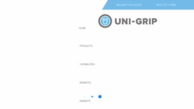 What Uni-grip.com website looked like in 2018 (5 years ago)