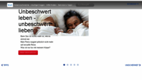 What Unbeschwert-lieben.de website looked like in 2018 (5 years ago)