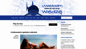 What Uwielbiamwiedze.pl website looked like in 2018 (5 years ago)