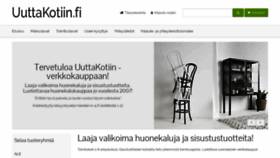 What Uuttakotiin.fi website looked like in 2018 (5 years ago)