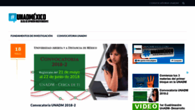 What Unadmexico.com website looked like in 2018 (5 years ago)
