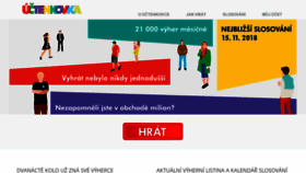 What Uctenkovka.cz website looked like in 2018 (5 years ago)