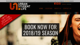 What Urbanstudentlife.com website looked like in 2018 (5 years ago)