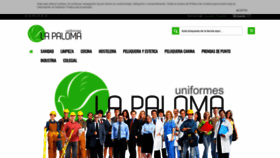 What Uniformeslapaloma.com website looked like in 2018 (5 years ago)