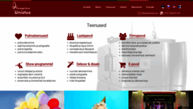What Unistus.ee website looked like in 2018 (5 years ago)