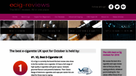 What Uk-ecig-reviews.co.uk website looked like in 2018 (5 years ago)