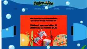 What Undertheseaplayground.com website looked like in 2018 (5 years ago)