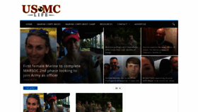 What Usmclife.com website looked like in 2018 (5 years ago)