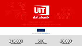 What Uitdatabank.be website looked like in 2018 (5 years ago)