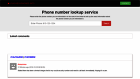 What Usacheckphones.info website looked like in 2018 (5 years ago)