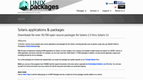 What Unixpackages.com website looked like in 2018 (5 years ago)