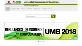 What Umb.mx website looked like in 2018 (5 years ago)