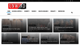 What Unwindmagazine.com website looked like in 2018 (5 years ago)