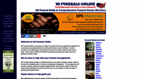 What Us-funerals.com website looked like in 2018 (5 years ago)