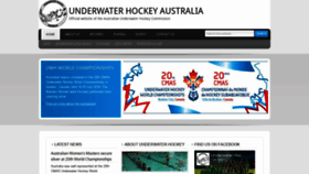 What Underwaterhockeyaustralia.org.au website looked like in 2018 (5 years ago)