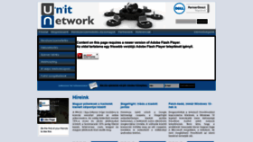 What Unit-network.hu website looked like in 2018 (5 years ago)