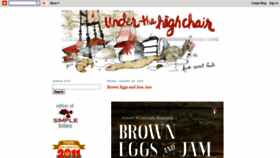 What Underthehighchair.com website looked like in 2018 (5 years ago)
