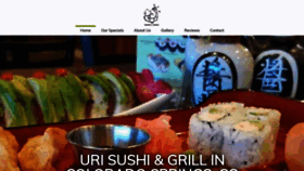 What Urisushiandgrill.com website looked like in 2018 (5 years ago)