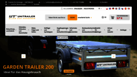 What Unitrailer.de website looked like in 2018 (5 years ago)