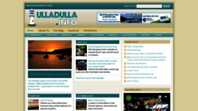 What Ulladulla.info website looked like in 2018 (5 years ago)