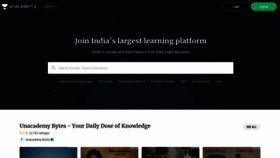 What Unacademy.in website looked like in 2018 (5 years ago)