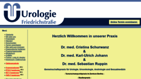 What Urologen-berlin.de website looked like in 2018 (5 years ago)