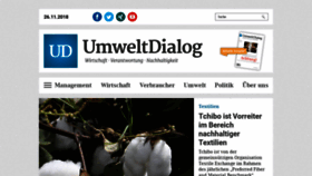 What Umweltdialog.de website looked like in 2018 (5 years ago)