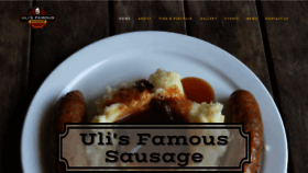 What Ulisfamoussausage.com website looked like in 2018 (5 years ago)