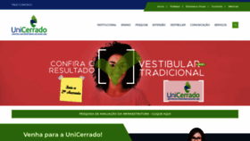 What Unicerrado.edu.br website looked like in 2018 (6 years ago)