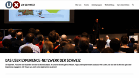 What Uxschweiz.ch website looked like in 2018 (5 years ago)