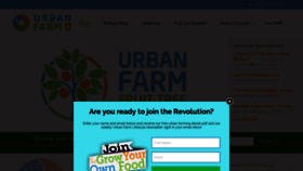What Urbanfarm.org website looked like in 2018 (5 years ago)