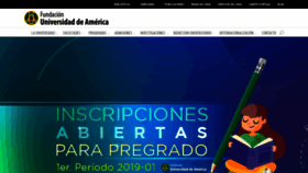 What Uamerica.edu.co website looked like in 2018 (7 years ago)