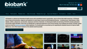 What Ukbiobank.ac.uk website looked like in 2018 (5 years ago)