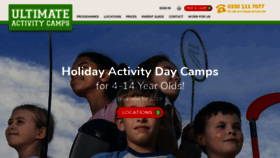 What Ultimateactivity.co.uk website looked like in 2018 (5 years ago)