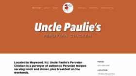 What Unclepaulies.com website looked like in 2018 (5 years ago)