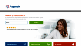 What Uiterstcontent.nl website looked like in 2018 (5 years ago)