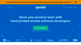 What Upstack.co website looked like in 2018 (5 years ago)