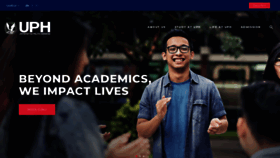 What Uph.edu website looked like in 2018 (6 years ago)