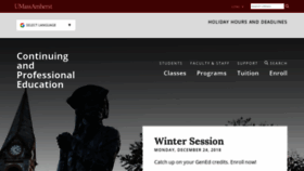 What Umassulearn.net website looked like in 2018 (5 years ago)
