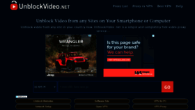 What Unblockvideo.net website looked like in 2018 (5 years ago)