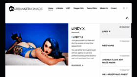 What Urbanartnomads.com website looked like in 2018 (7 years ago)