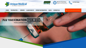 What Uniquemedical.com.au website looked like in 2019 (5 years ago)